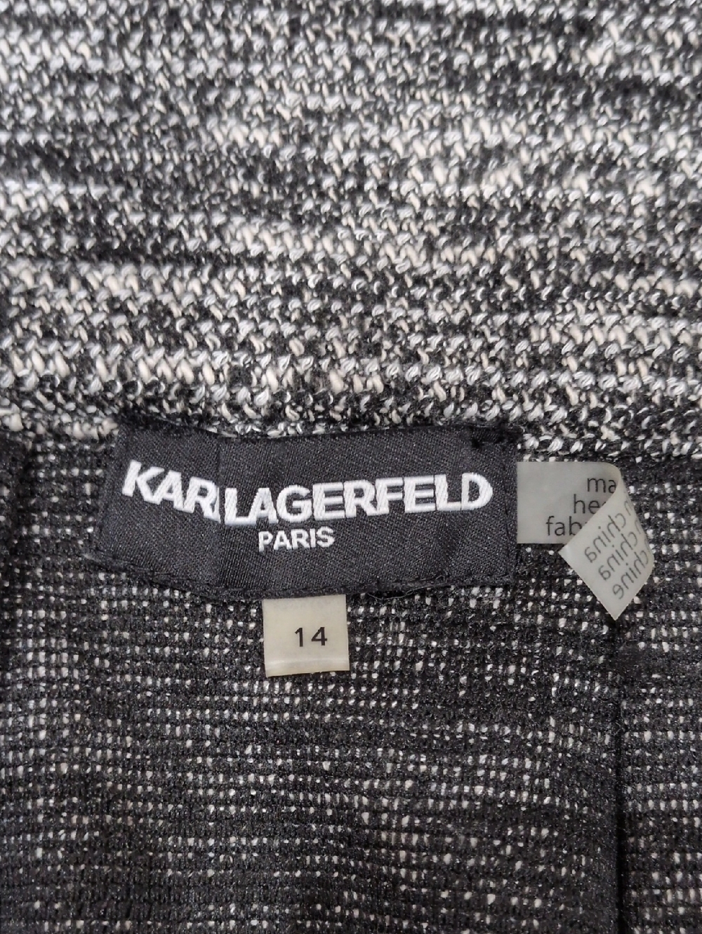 Karl Lagerfeld Pleated Knit Skirt Size 14 - Picture 4 of 5